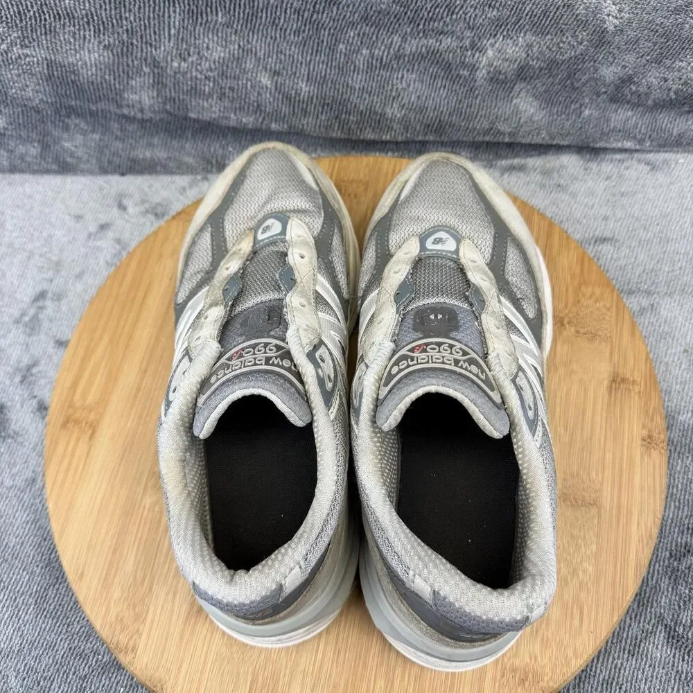 New Balance 990 V5 Shoes Womens Size 9 Gray Suede Mesh Running Athletic Sneakers
